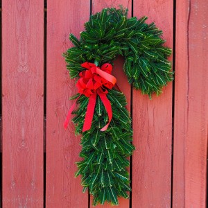 candy cane wreaths