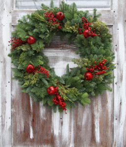 live christmas wreaths